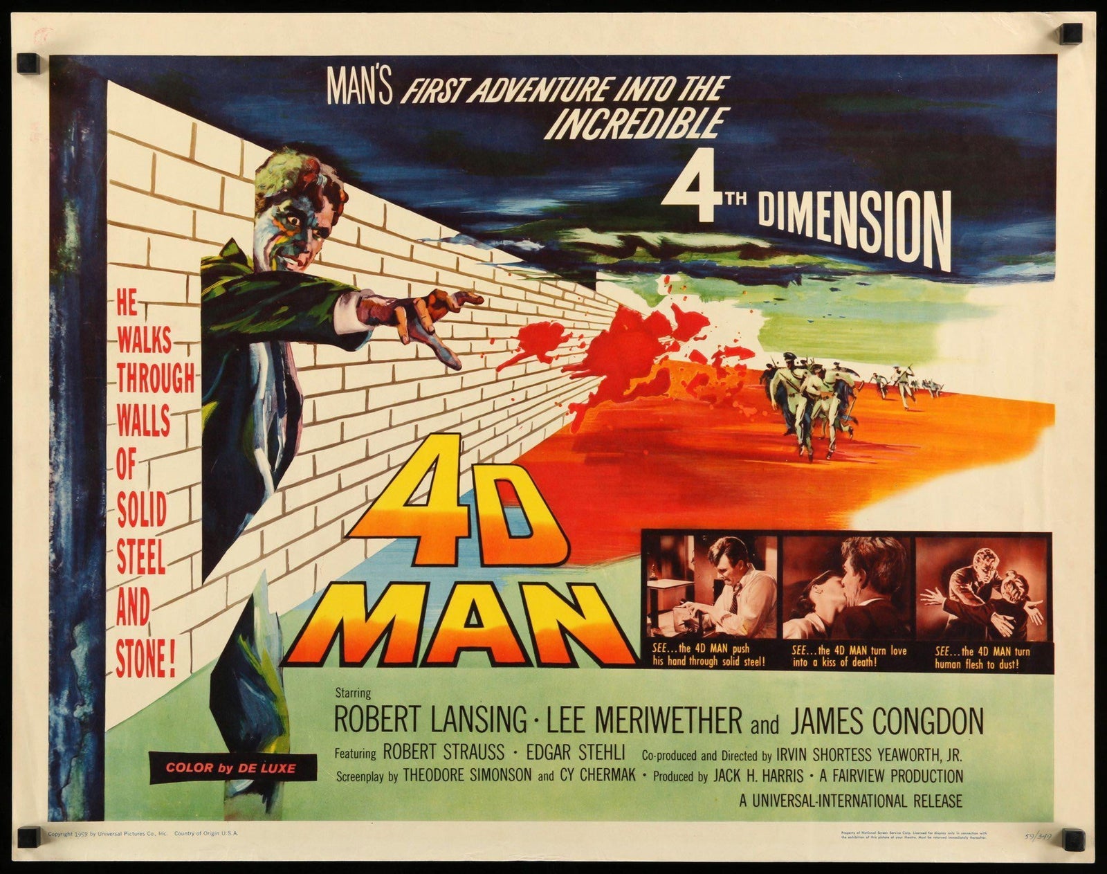 4D Man (1959) original movie poster for sale at Original Film Art - Vintage Movie Posters