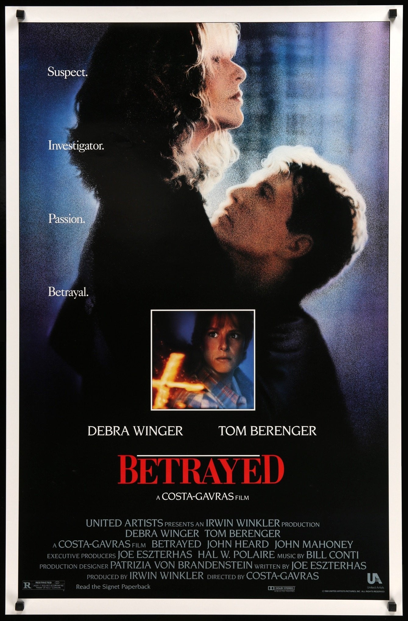 Betrayed (1988) original movie poster for sale at Original Film Art - Vintage Movie Posters