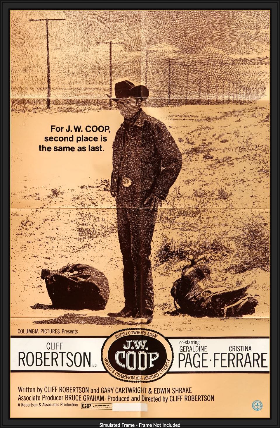 J.W. Coop (1972) original movie poster for sale at Original Film Art - Vintage Movie Posters