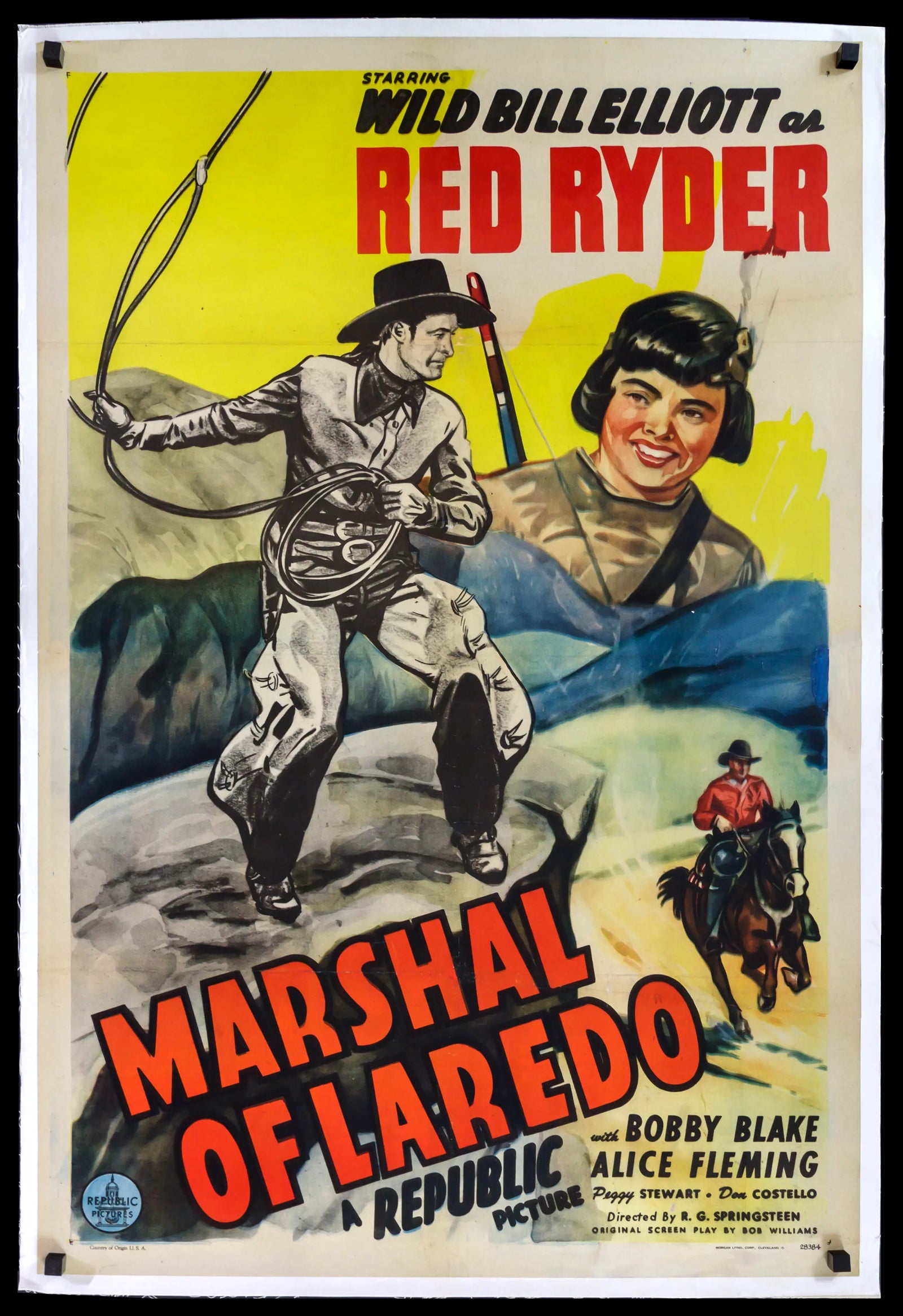 Marshal of Laredo (1945) original movie poster for sale at Original Film Art - Vintage Movie Posters
