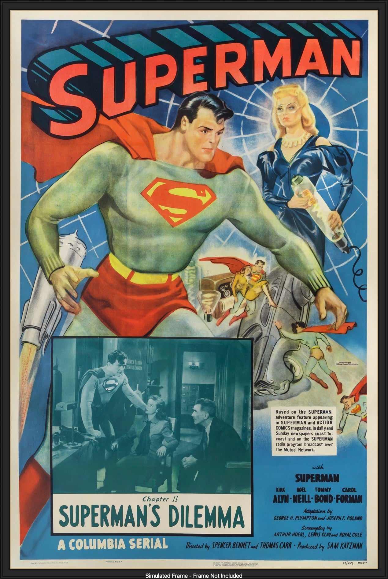 Superman (1948) original movie poster for sale at Original Film Art - Vintage Movie Posters