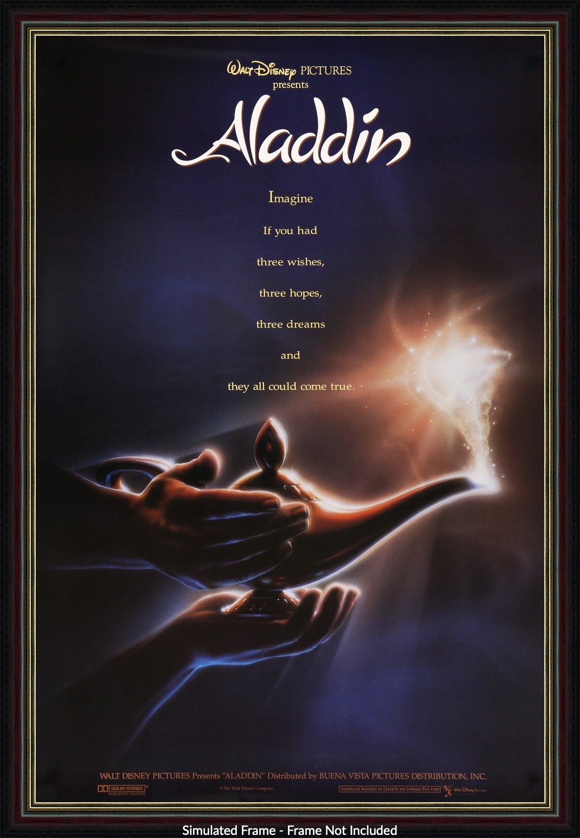 Aladdin (1992) original movie poster for sale at Original Film Art - Vintage Movie Posters