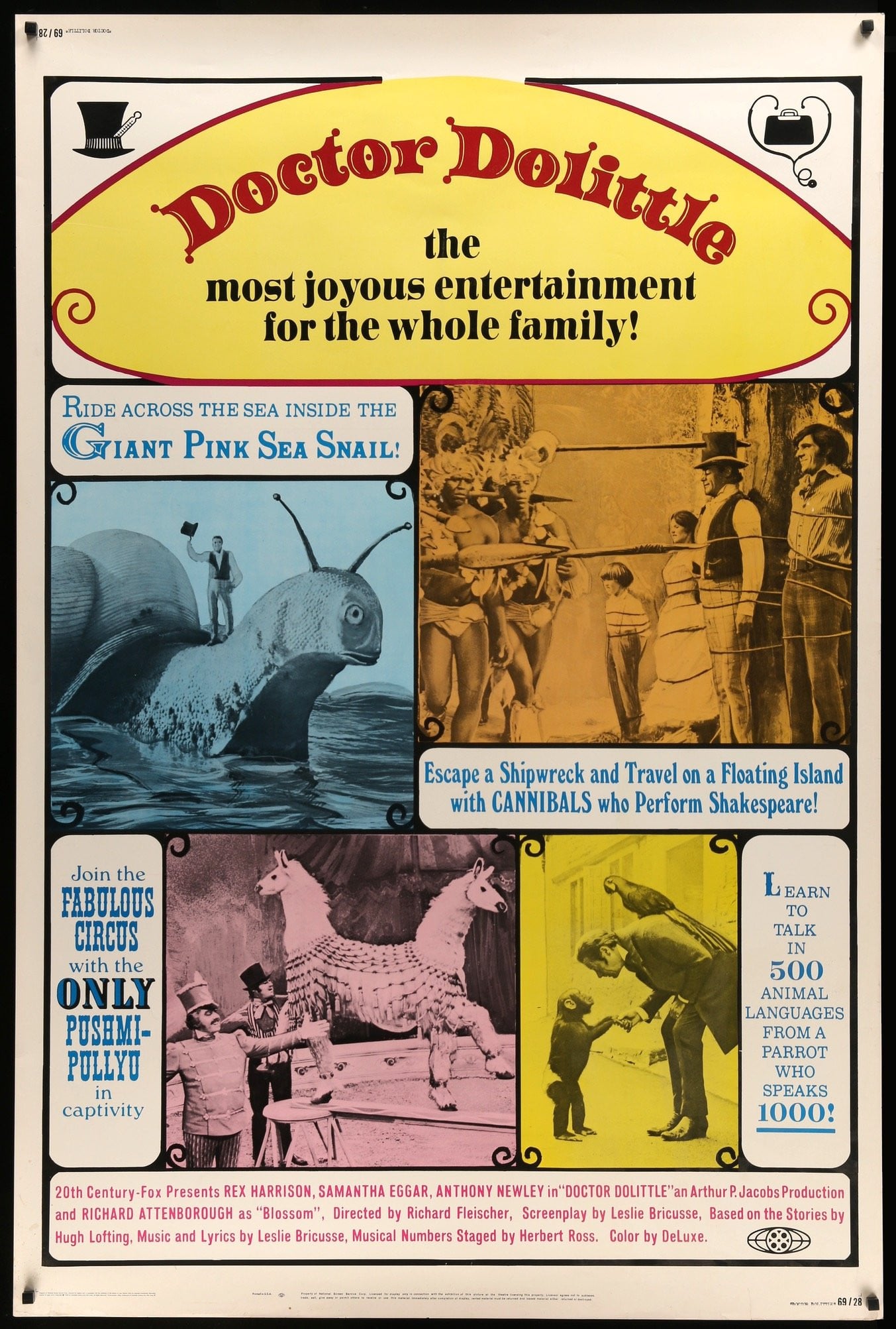 Doctor Dolittle (1967) original movie poster for sale at Original Film Art - Vintage Movie Posters