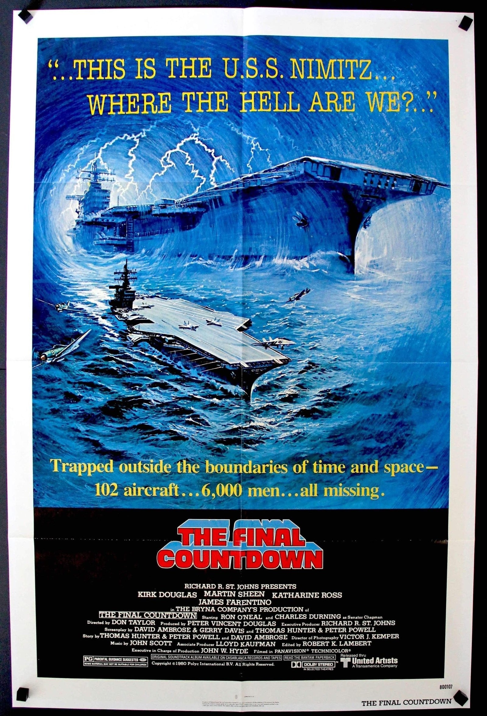 Final Countdown (1980) original movie poster for sale at Original Film Art - Vintage Movie Posters