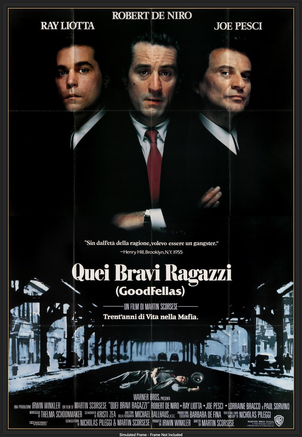 Goodfellas (1990) original movie poster for sale at Original Film Art - Vintage Movie Posters