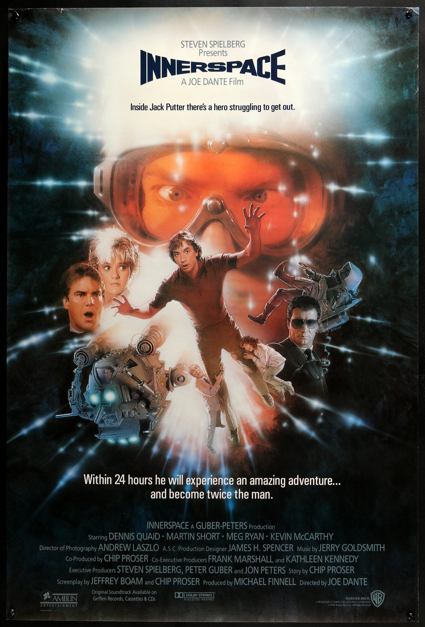 Innerspace (1987) original movie poster for sale at Original Film Art - Vintage Movie Posters