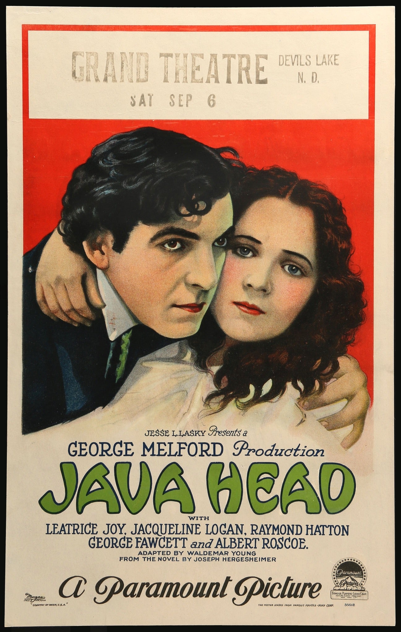 Java Head (1923) original movie poster for sale at Original Film Art - Vintage Movie Posters
