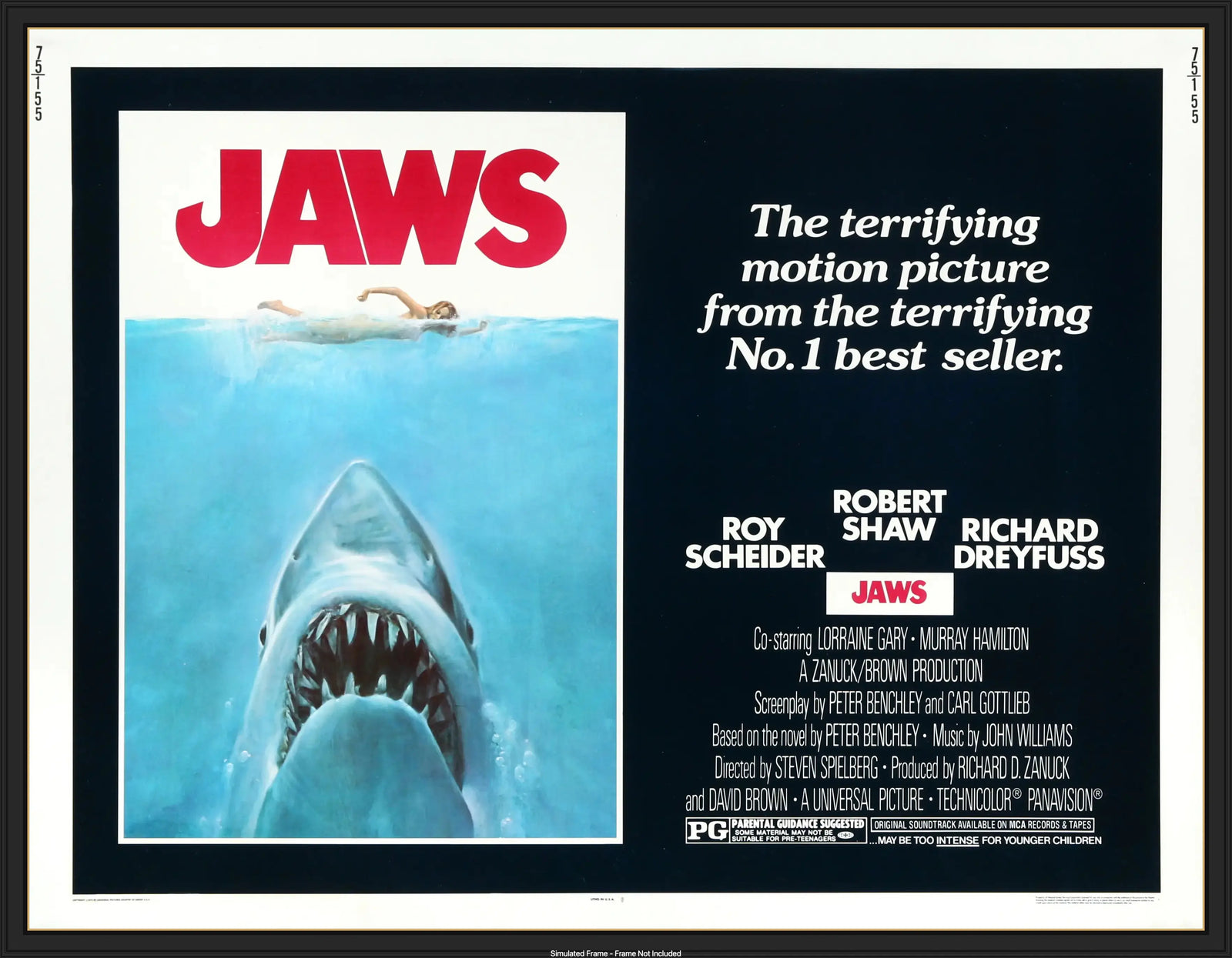 Jaws (1975) original movie poster for sale at Original Film Art - Vintage Movie Posters