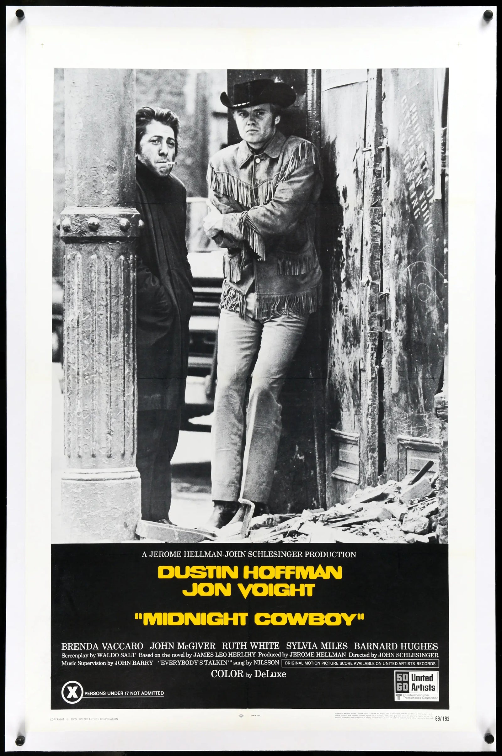 Midnight Cowboy (1969) original movie poster for sale at Original Film Art - Vintage Movie Posters