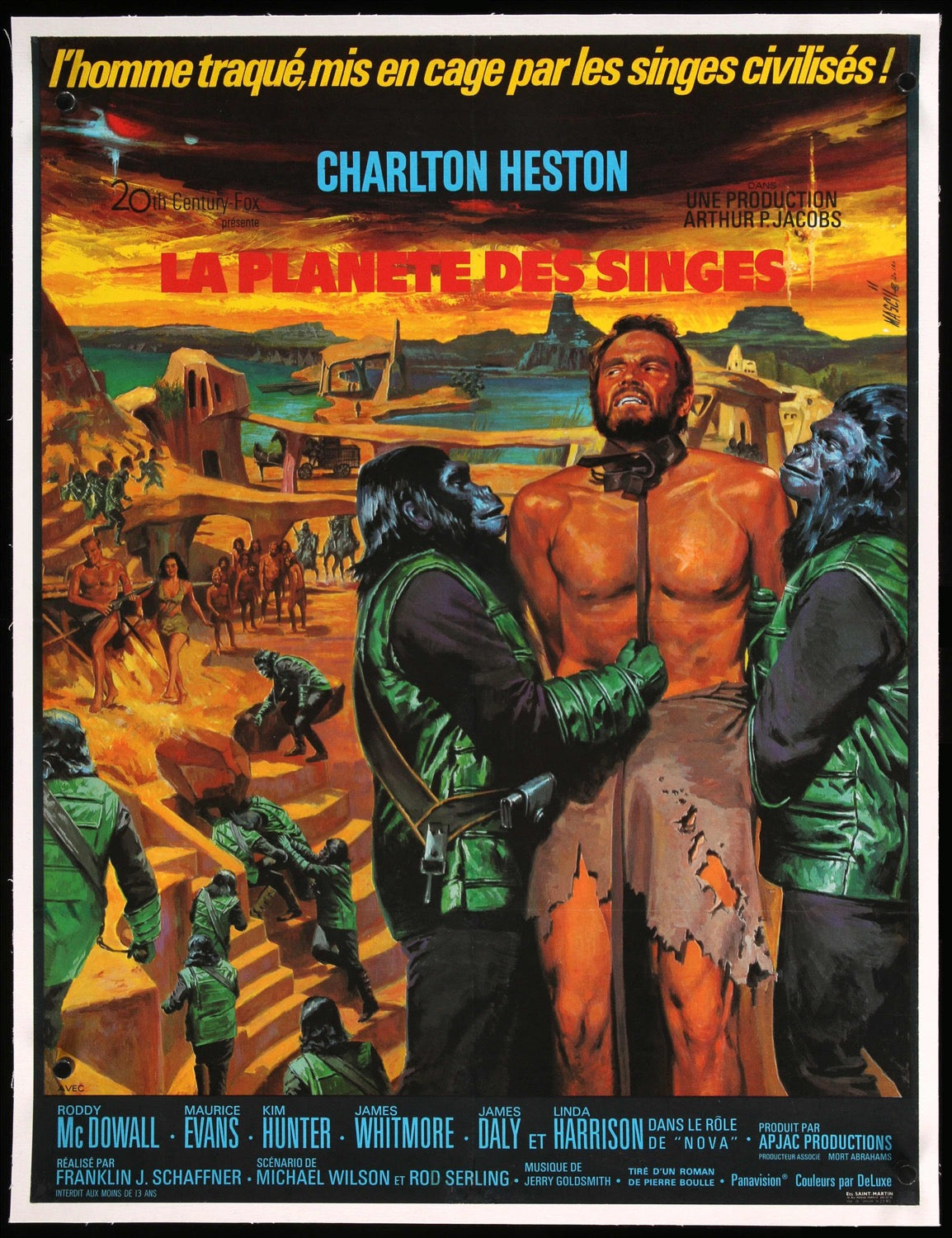 Planet of the Apes (1968) original movie poster for sale at Original Film Art - Vintage Movie Posters