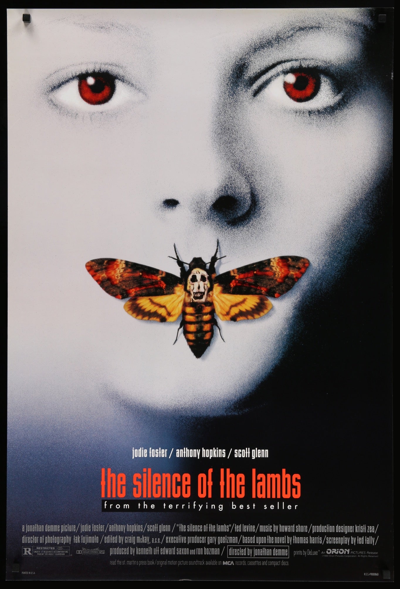 Silence of the Lambs (1991) original movie poster for sale at Original Film Art - Vintage Movie Posters