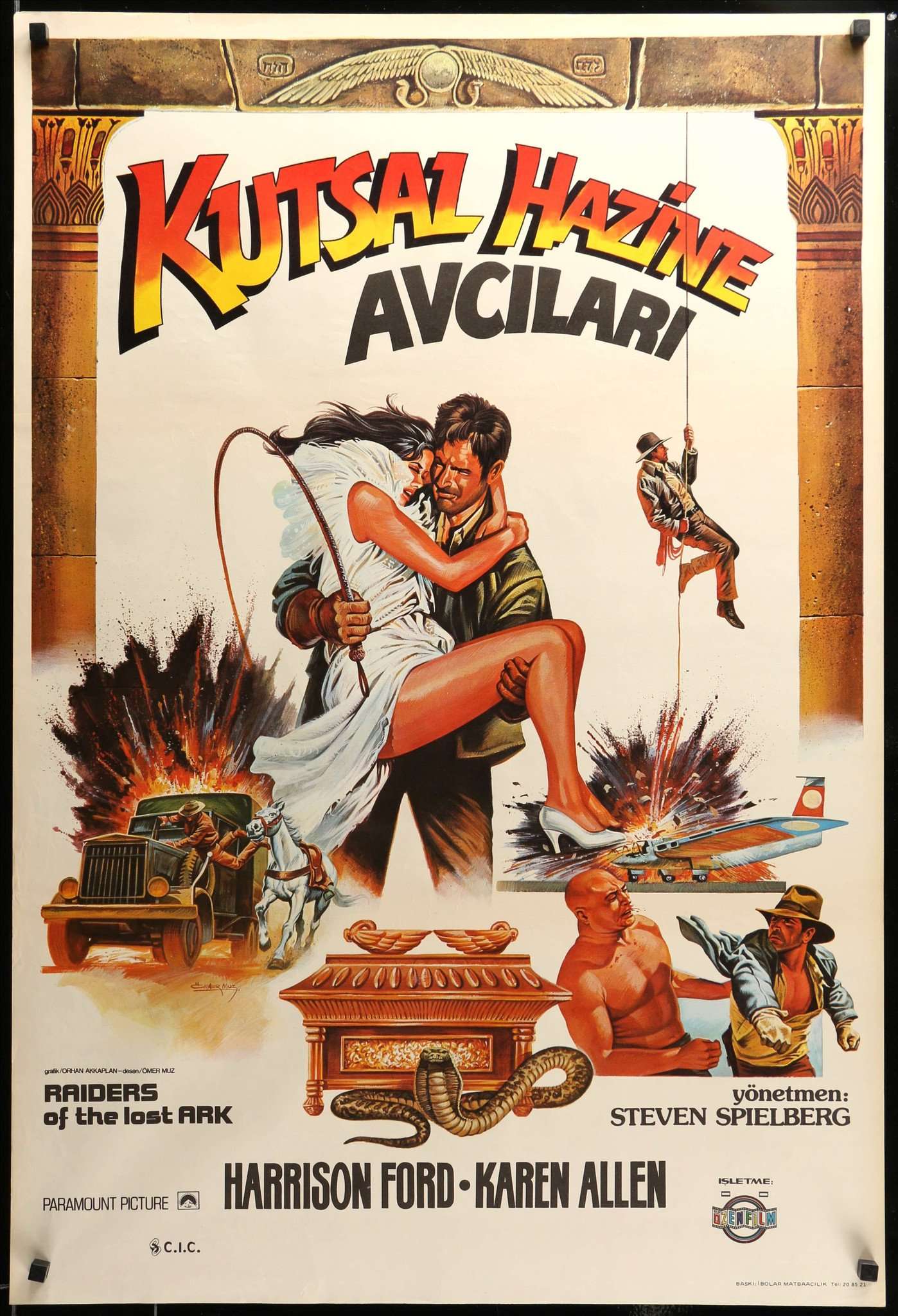 Raiders of the Lost Ark (1981) original movie poster for sale at Original Film Art - Vintage Movie Posters