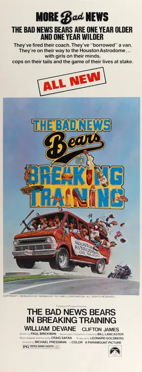 Bad News Bears in Breaking Training (1977) original movie poster for sale at Original Film Art - Vintage Movie Posters