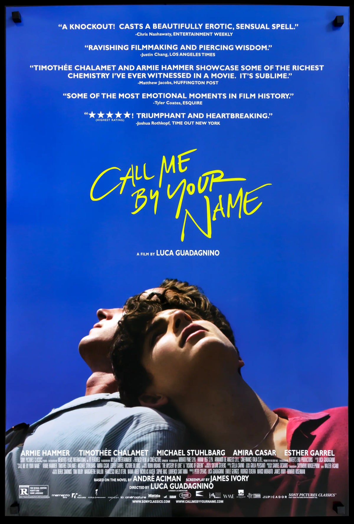 Call Me By Your Name (2017) original movie poster for sale at Original Film Art