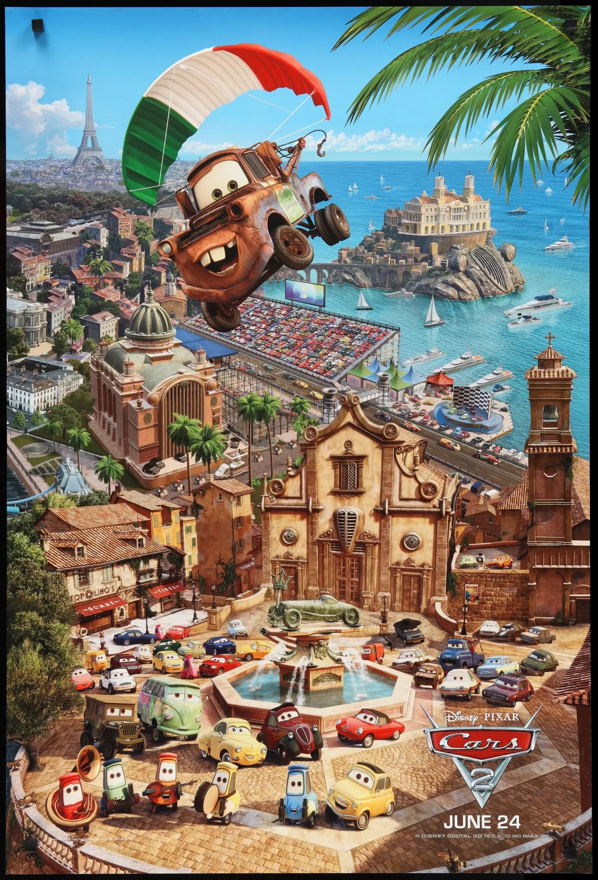 Cars 2 (2011) original movie poster for sale at Original Film Art - Vintage Movie Posters