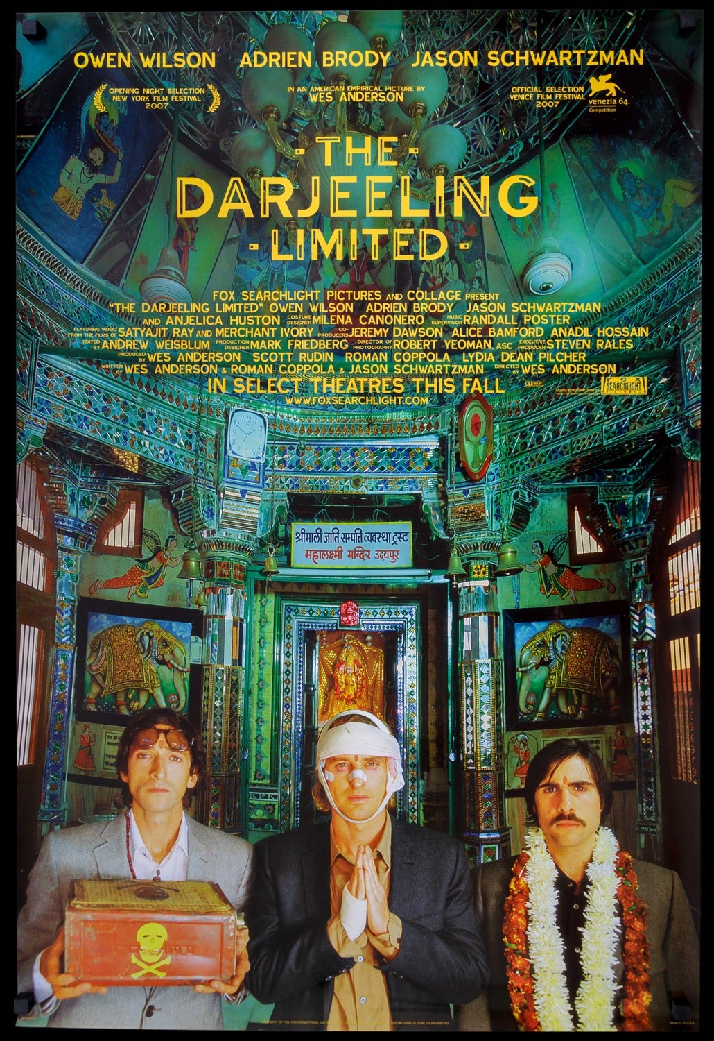 Darjeeling Limited (2007) original movie poster for sale at Original Film Art