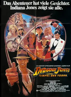 Indiana Jones and the Temple of Doom (1984) original movie poster for sale at Original Film Art