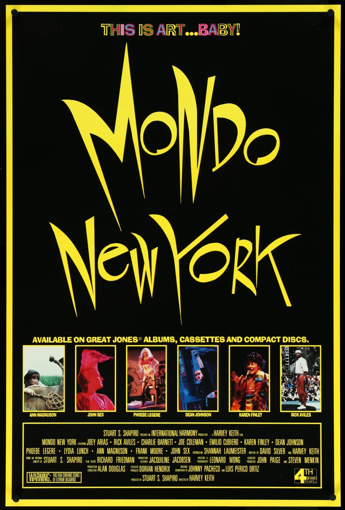 Mondo New York (1988) (Copy) original movie poster for sale at Original Film Art - Vintage Movie Posters