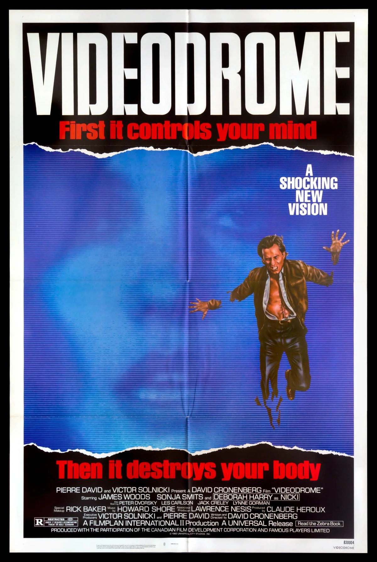 Videodrome (1983) original movie poster for sale at Original Film Art