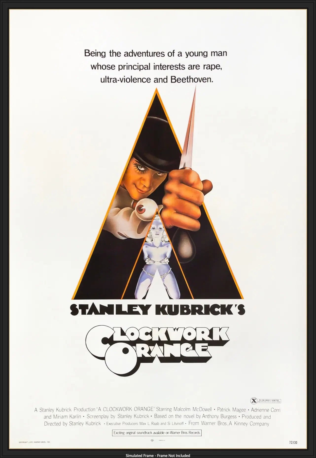 Clockwork Orange (1972) original movie poster for sale at Original Film Art - Vintage Movie Posters