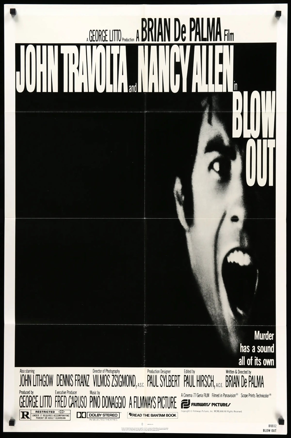 Blow Out (1981) original movie poster for sale at Original Film Art - Vintage Movie Posters