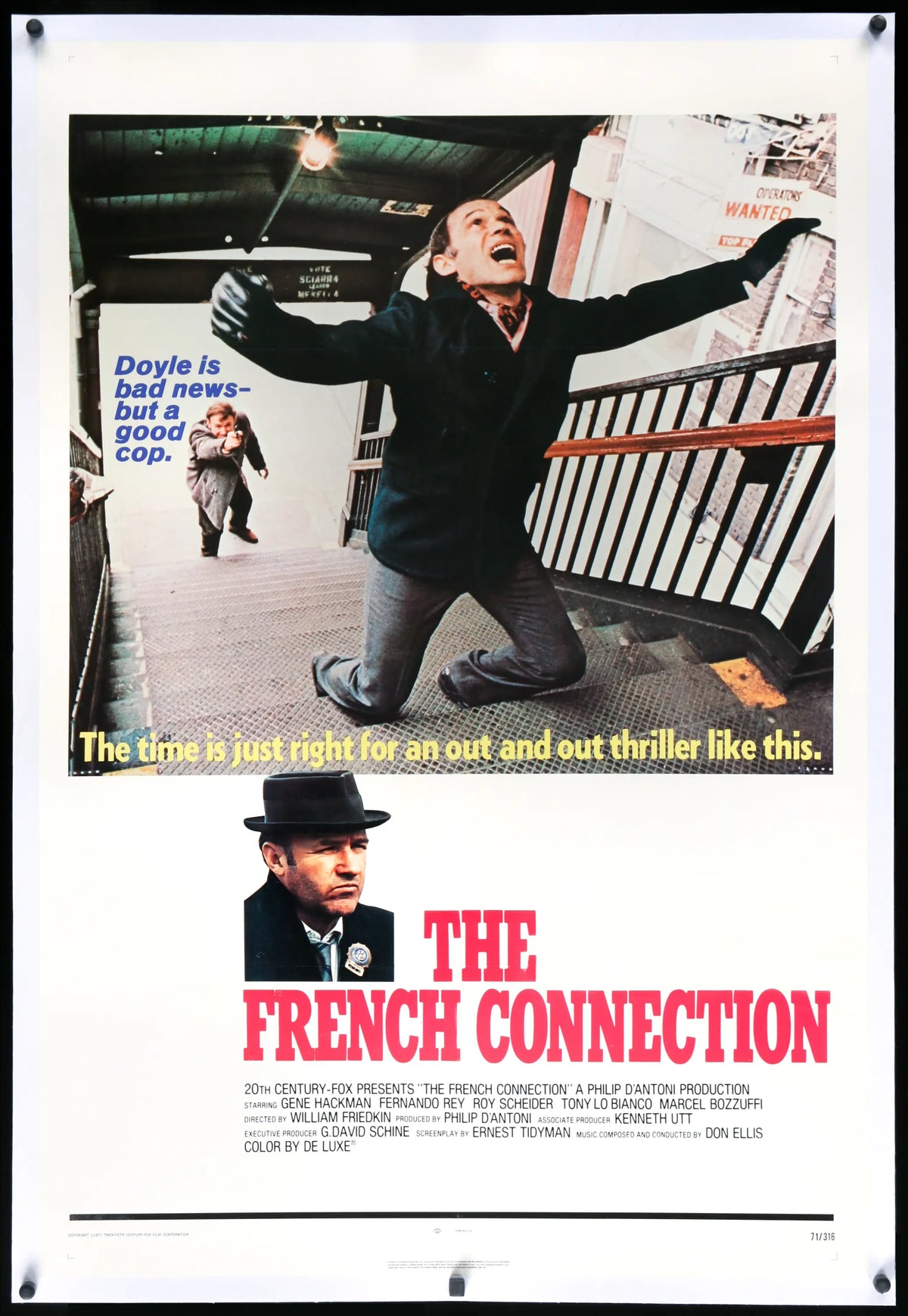 French Connection (1971) original movie poster for sale at Original Film Art