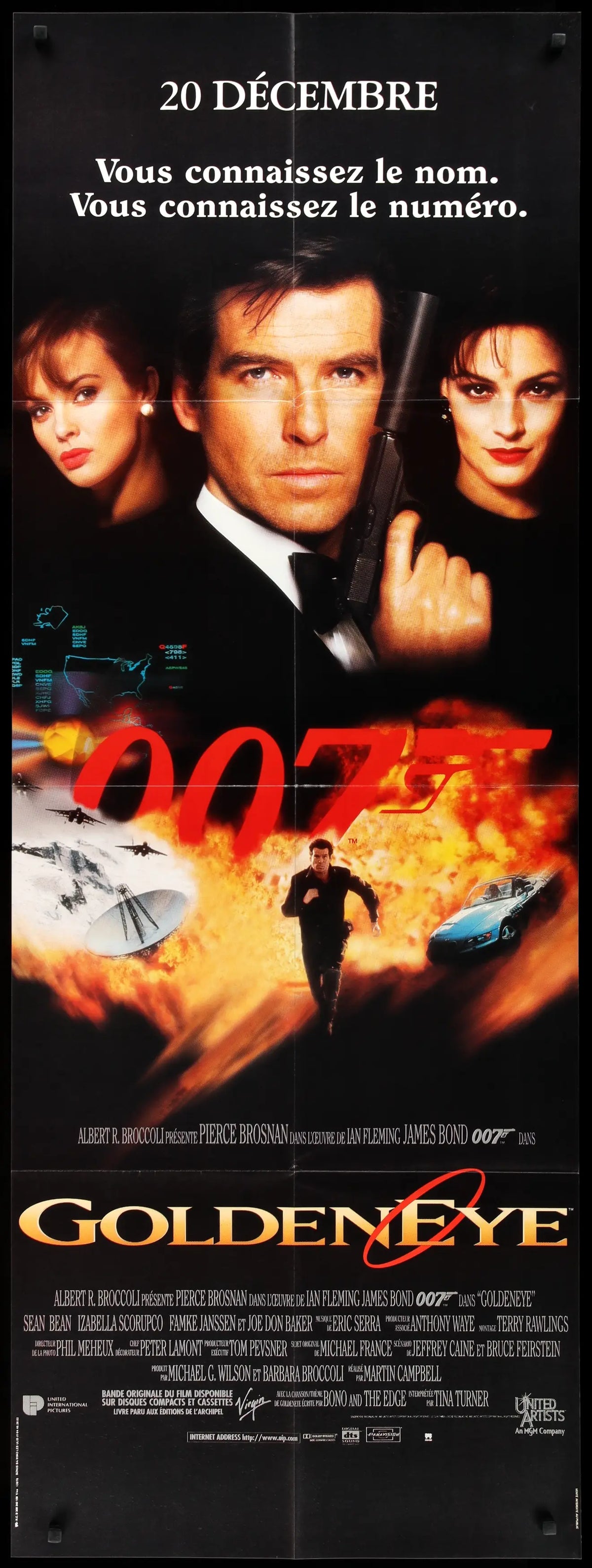 GoldenEye (1995) original movie poster for sale at Original Film Art - Vintage Movie Posters