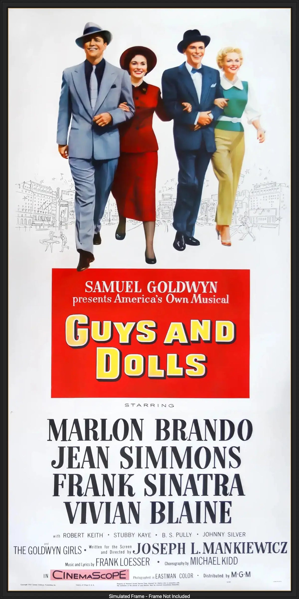 Guys and Dolls (1955) original movie poster for sale at Original Film Art - Vintage Movie Posters