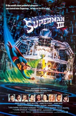 Superman III (1983) original movie poster for sale at Original Film Art - Vintage Movie Posters