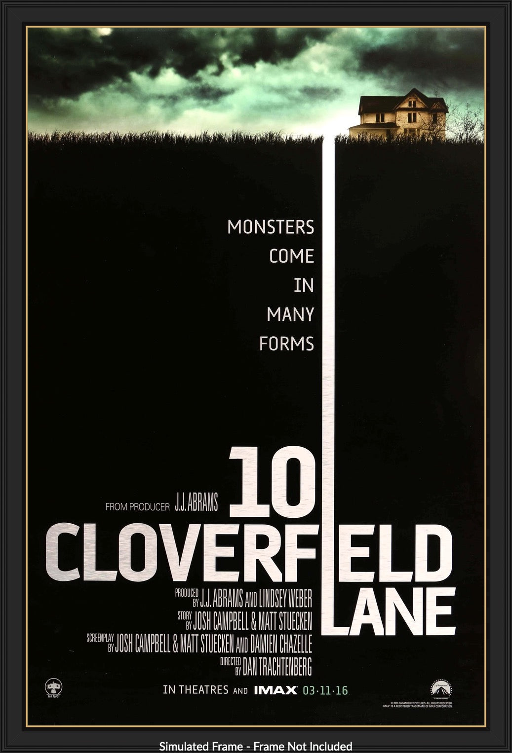 10 Cloverfield Lane (2016) original movie poster for sale at Original Film Art - Vintage Movie Posters