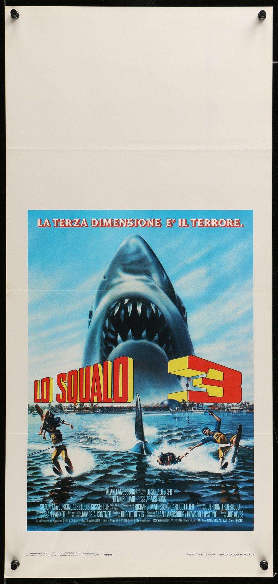 Jaws 3 (1983) original movie poster for sale at Original Film Art