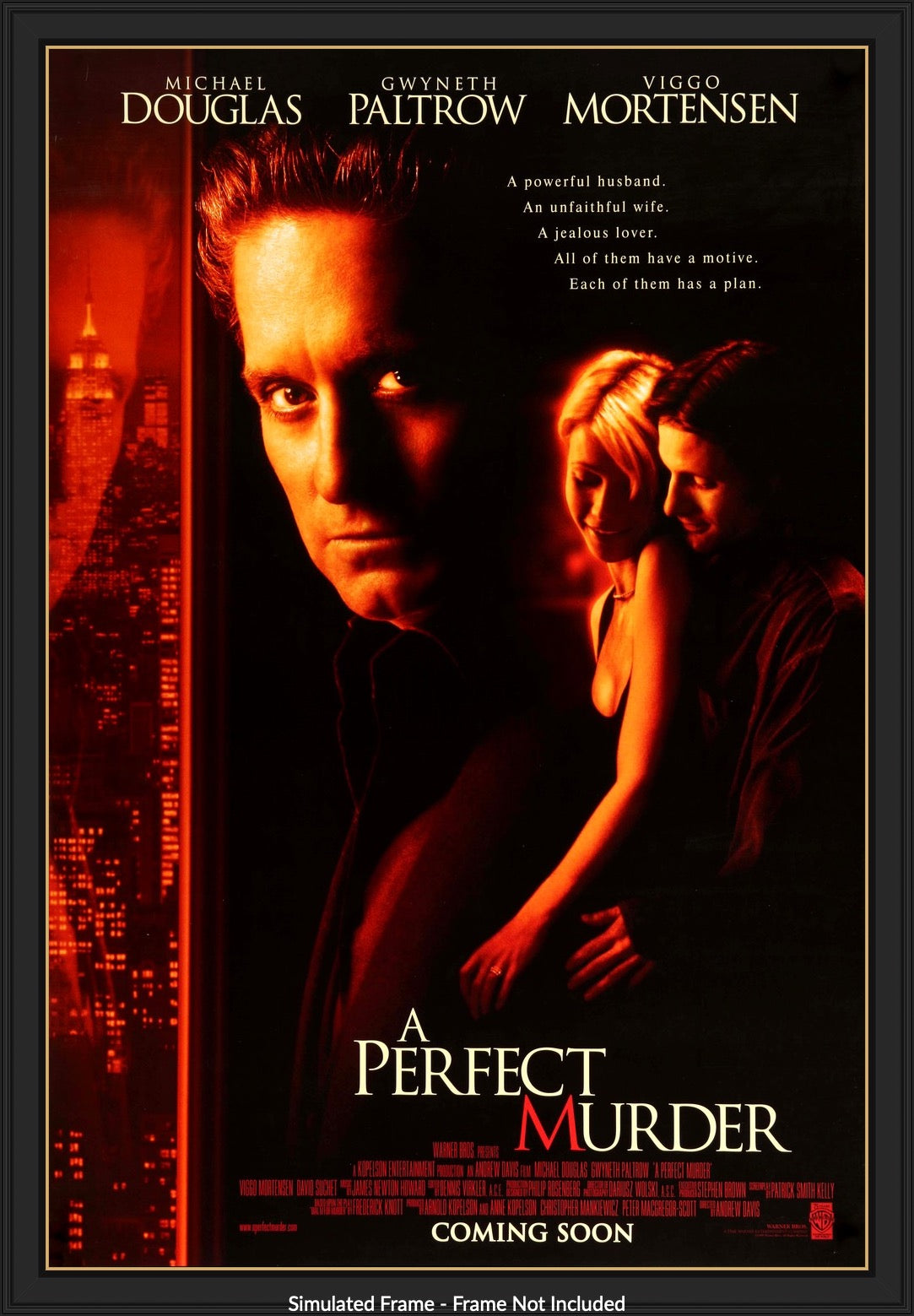 Perfect Murder (1998) original movie poster for sale at Original Film Art