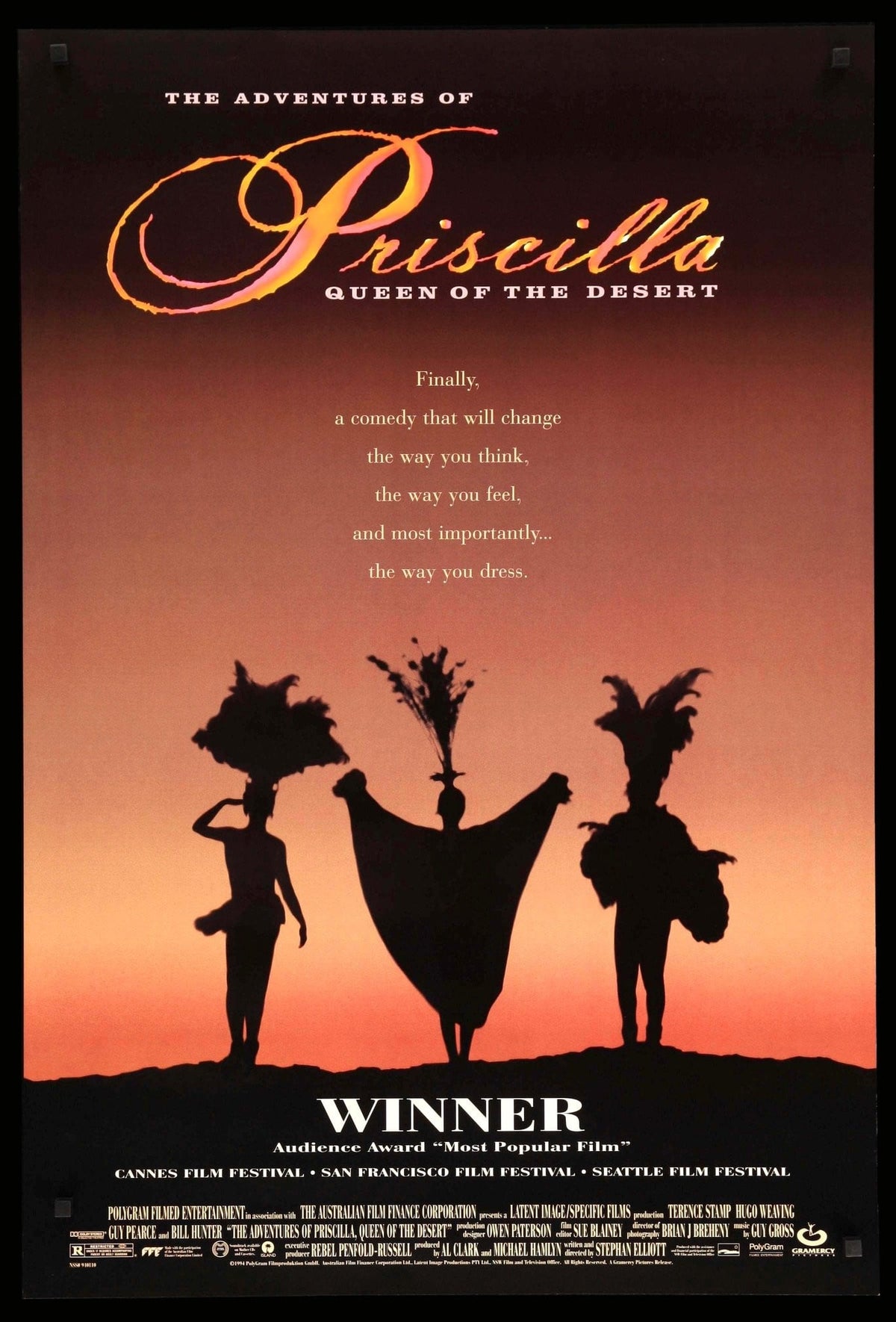 Adventures of Priscilla, Queen of the Desert (1994) original movie poster for sale at Original Film Art - Vintage Movie Posters