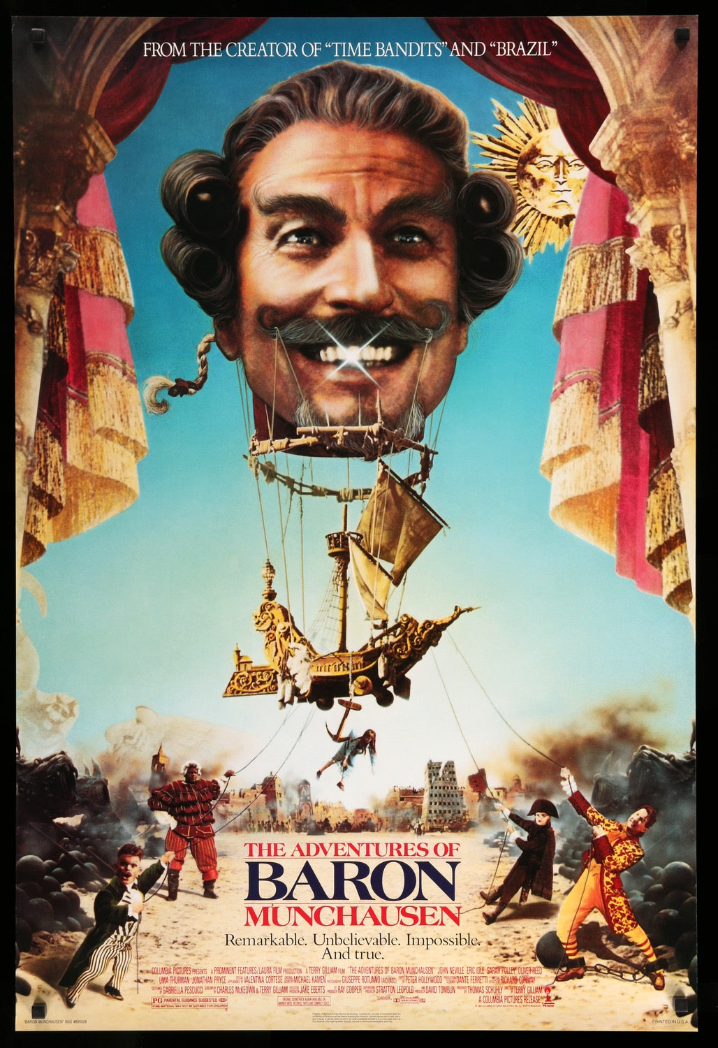 Adventures of Baron Munchausen (1988) original movie poster for sale at Original Film Art