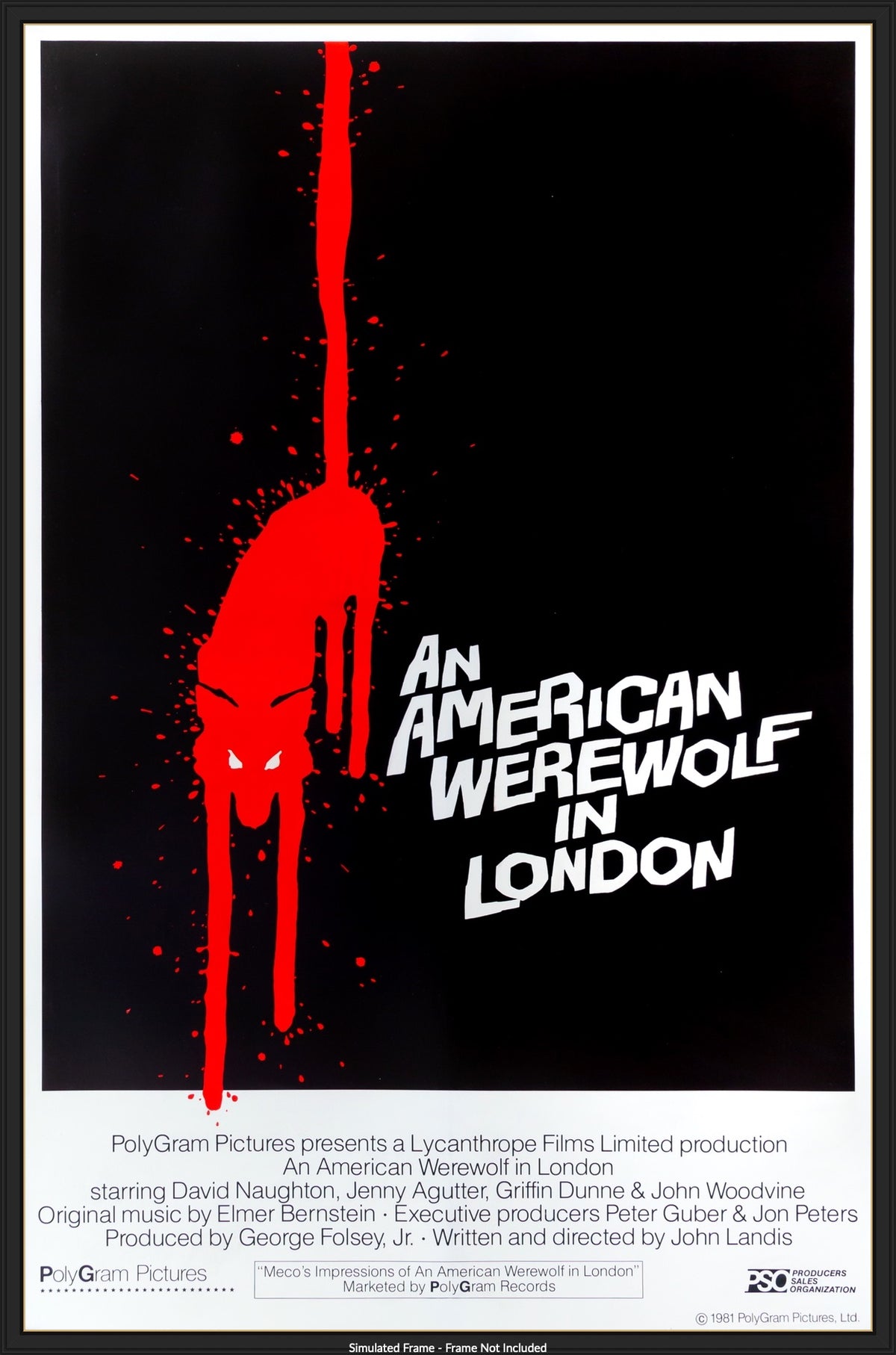 An American Werewolf in London (1981) original movie poster for sale at Original Film Art - Vintage Movie Posters