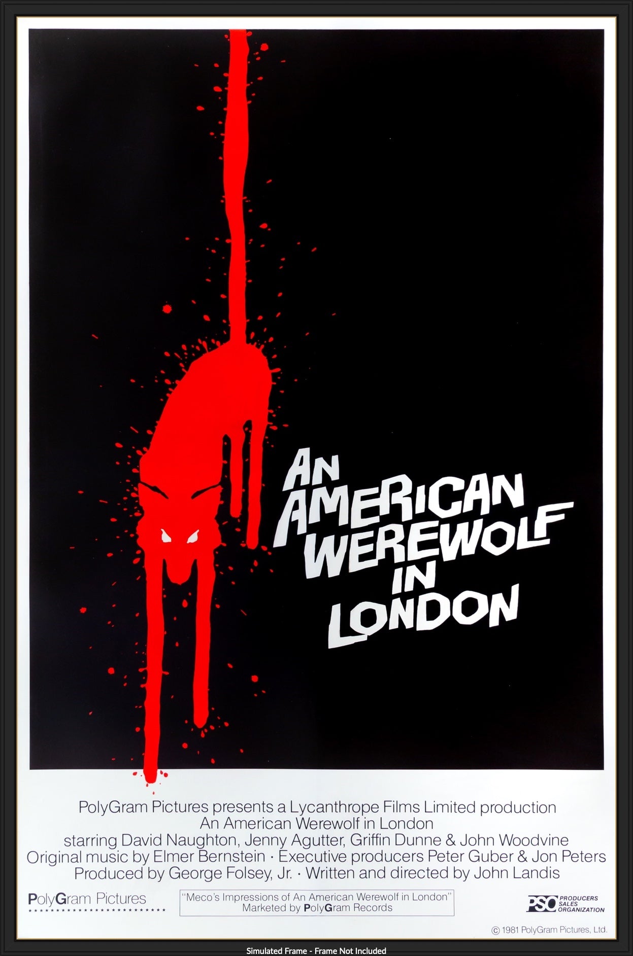 An American Werewolf in London (1981) original movie poster for sale at Original Film Art