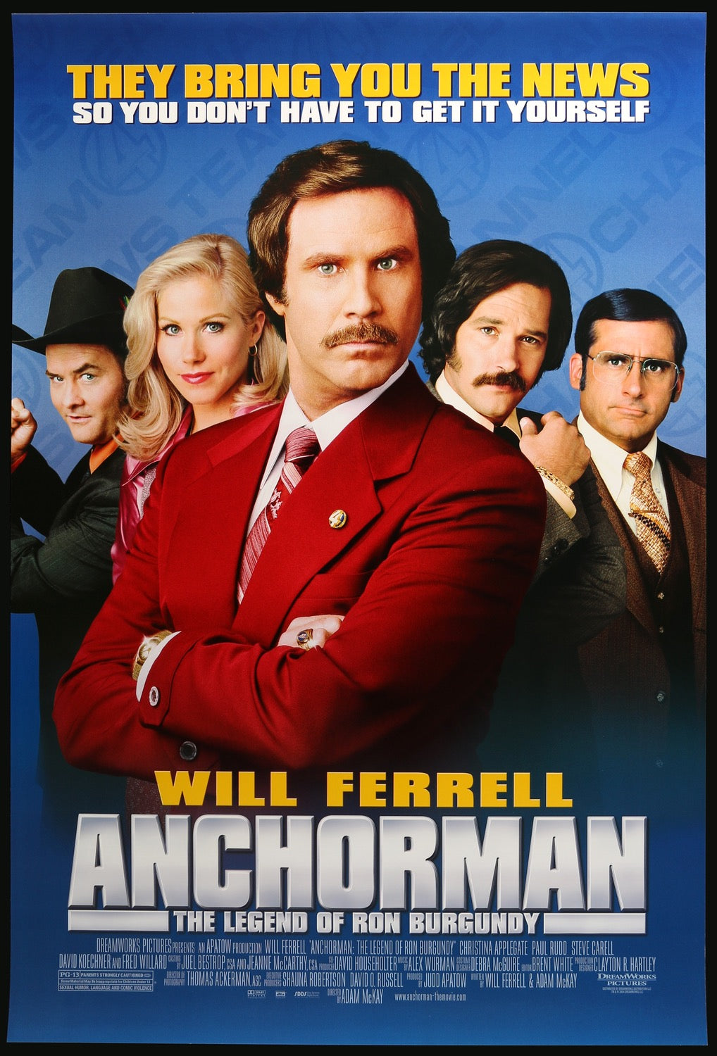 Anchorman: The Legend of Ron Burgundy (2004) original movie poster for sale at Original Film Art