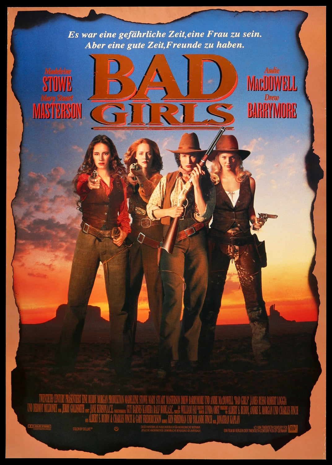 Bad Girls (1994) original movie poster for sale at Original Film Art - Vintage Movie Posters