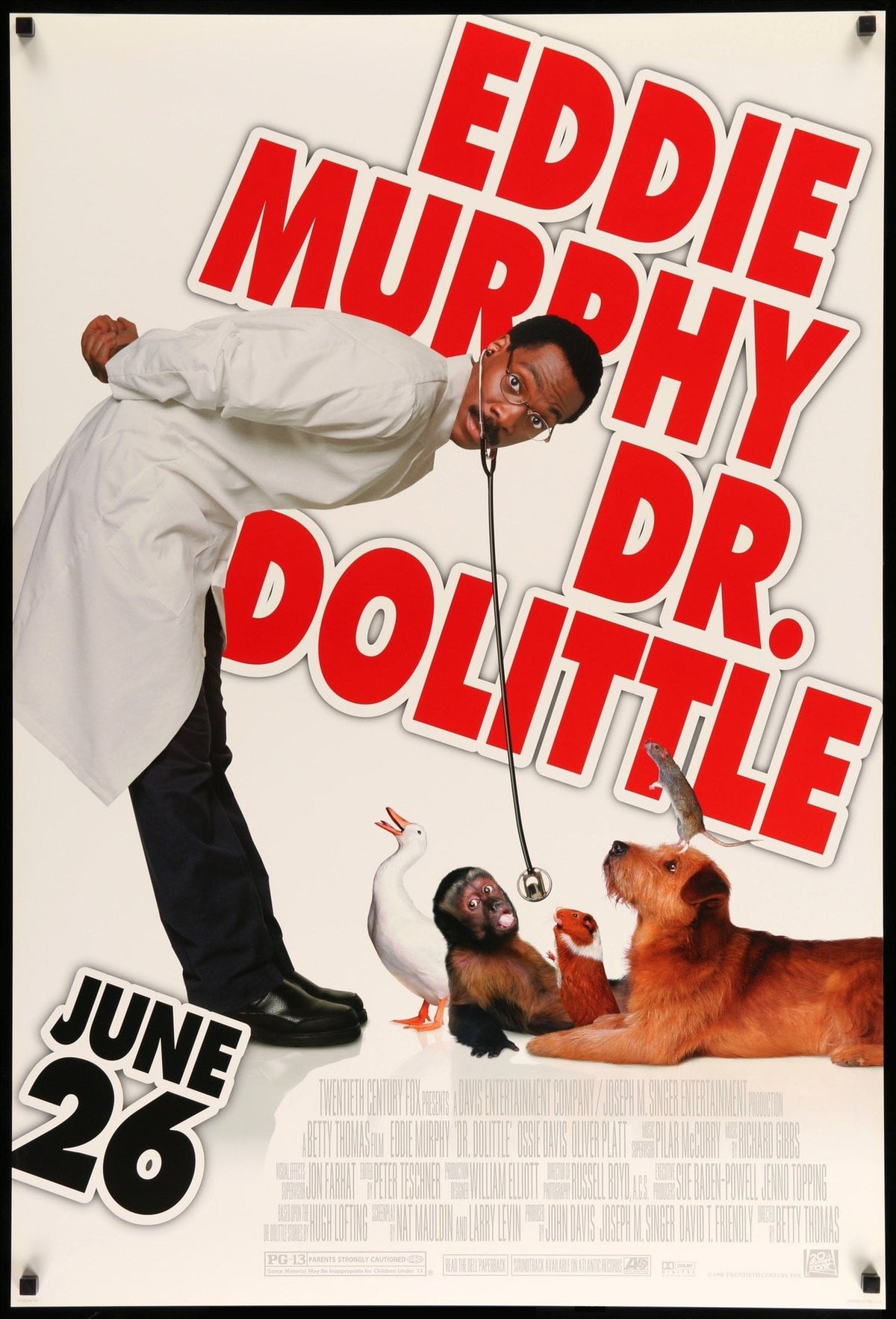 Doctor Dolittle (1998) original movie poster for sale at Original Film Art