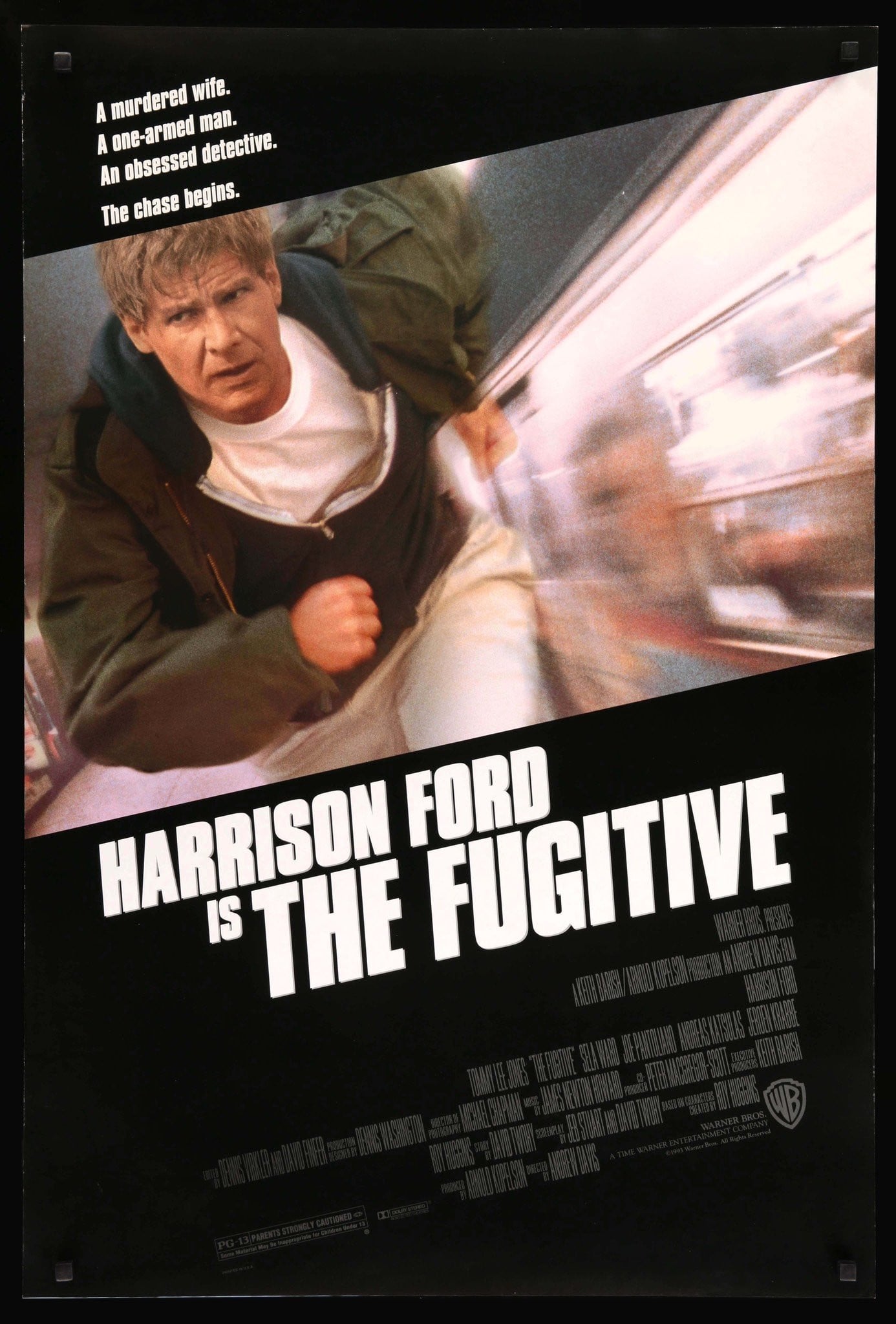 Fugitive (1993) original movie poster for sale at Original Film Art - Vintage Movie Posters