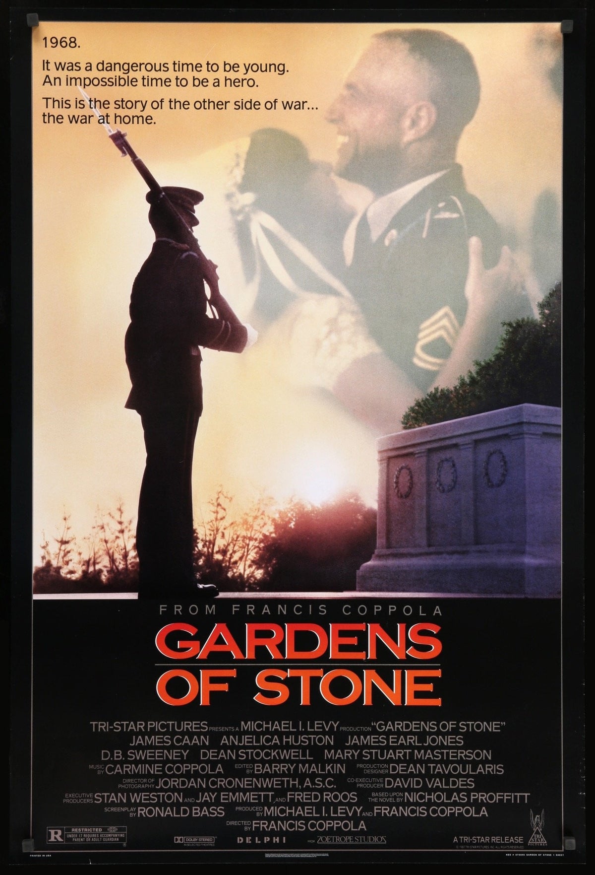 Gardens of Stone (1987) original movie poster for sale at Original Film Art
