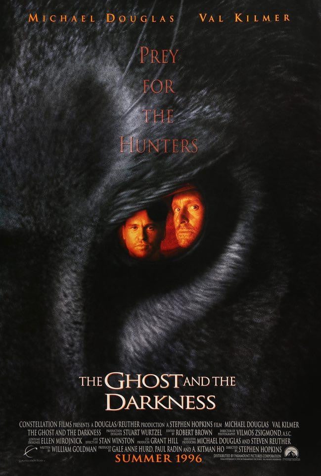 Ghost and the Darkness (1996) original movie poster for sale at Original Film Art - Vintage Movie Posters