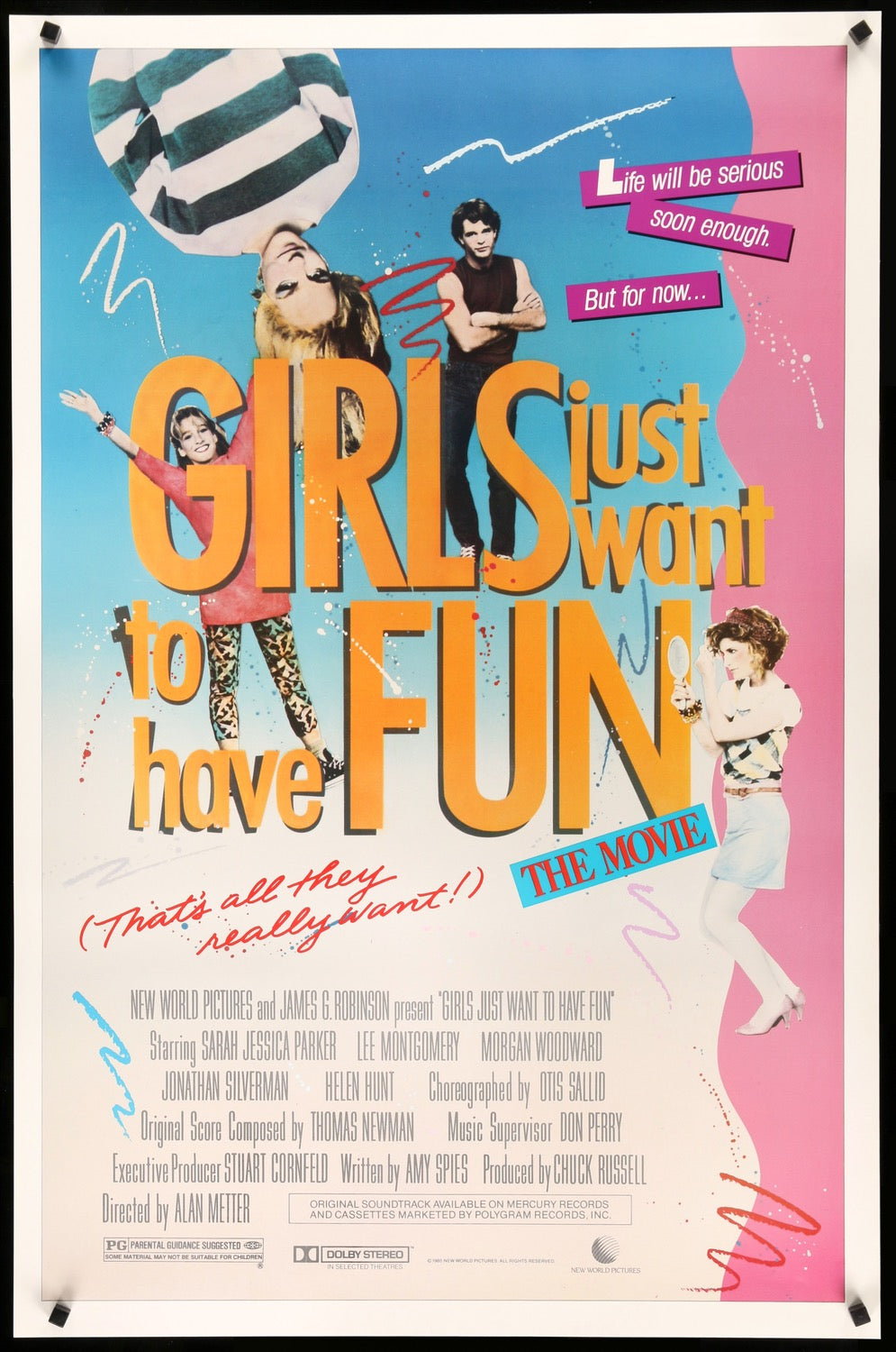 Girls Just Want to Have Fun (1985) original movie poster for sale at Original Film Art