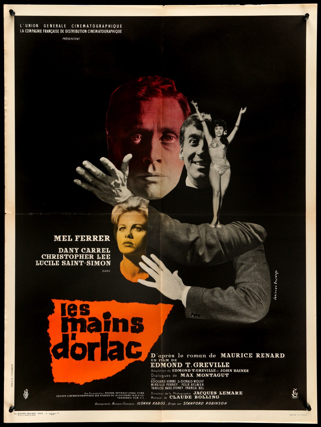 Hands of Orlac (1960) original movie poster for sale at Original Film Art - Vintage Movie Posters