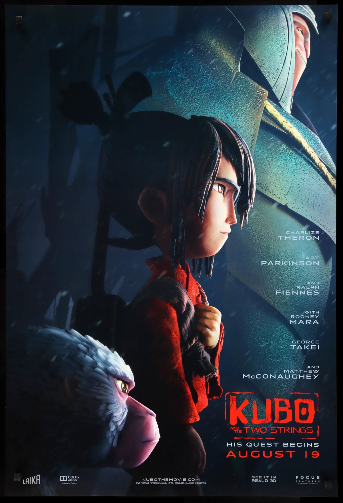 Kubo and the Two Strings (2016) original movie poster for sale at Original Film Art