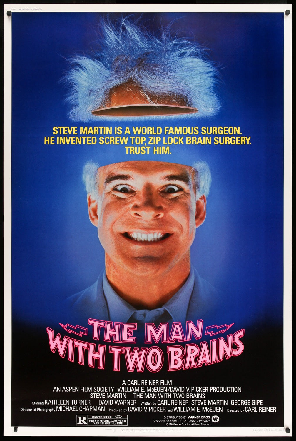 Man With Two Brains (1983) original movie poster for sale at Original Film Art