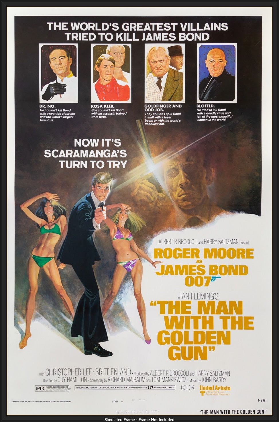 Man with the Golden Gun (1974) original movie poster for sale at Original Film Art - Vintage Movie Posters