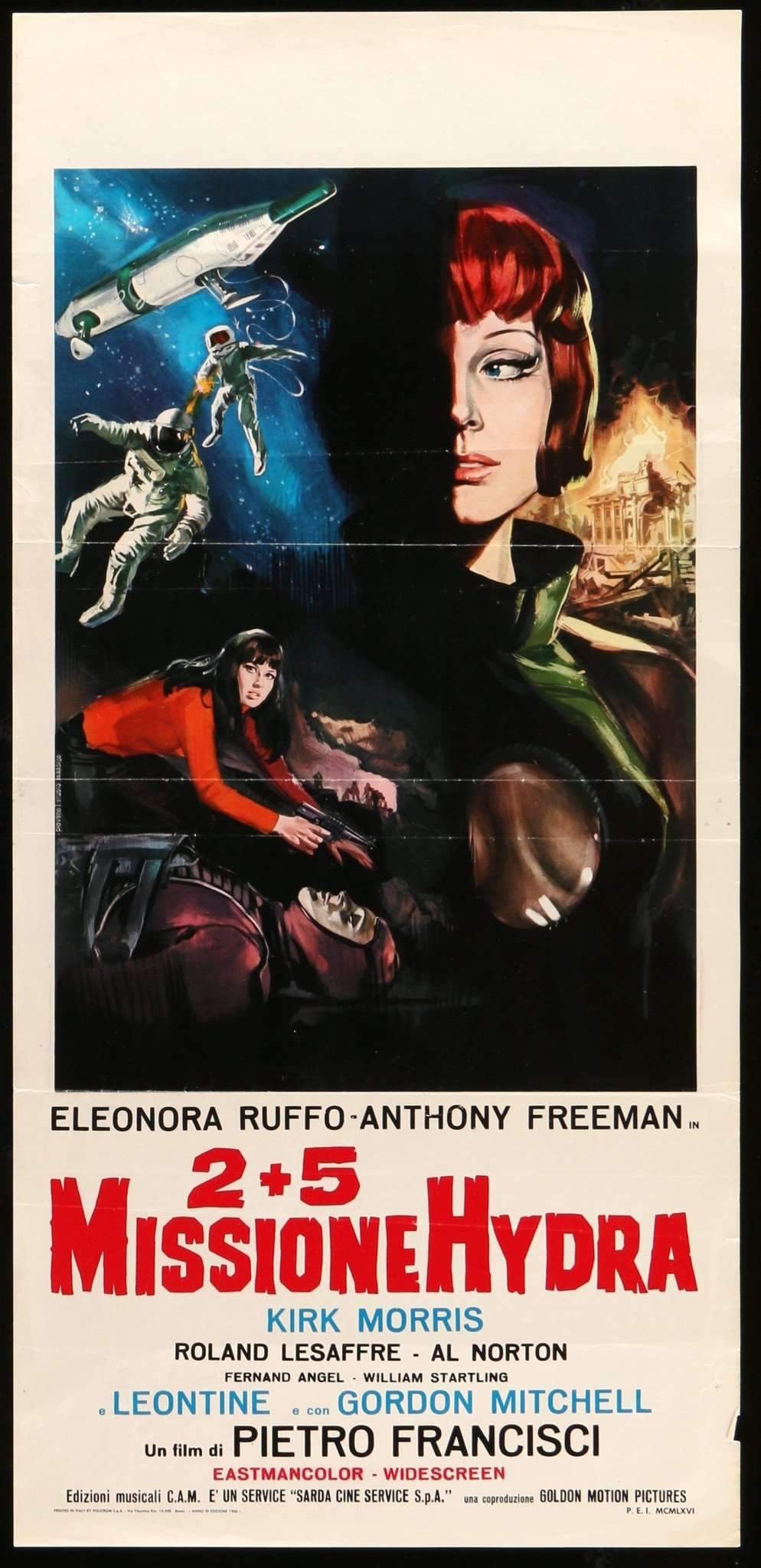 2+5: Missione Hydra (1966) original movie poster for sale at Original Film Art - Vintage Movie Posters