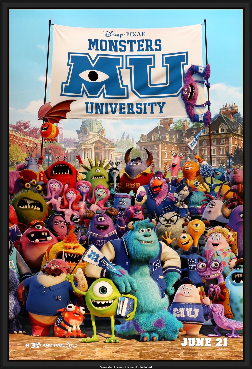 Monsters University (2013) original movie poster for sale at Original Film Art - Vintage Movie Posters