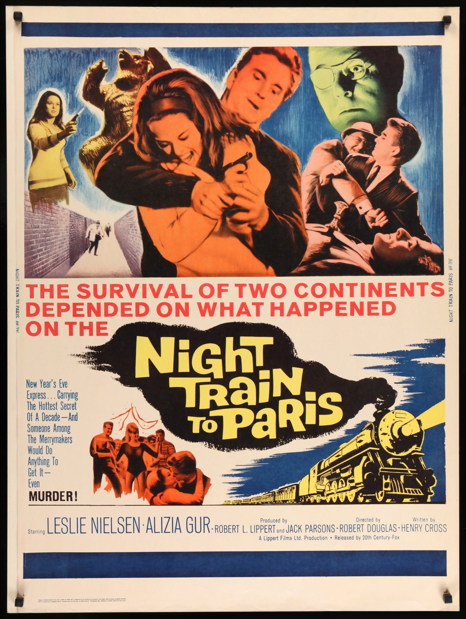 Night Train to Paris (1964) original movie poster for sale at Original Film Art - Vintage Movie Posters